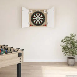vidaXL Dartbord Kabinet Sonoma Eiken 56 x 12 x 63 cm Bewerkt hout