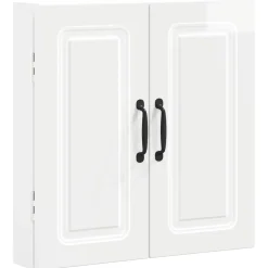 vidaXL Dartbord Kabinet UTRECHT Hoogglans Wit 52,5 x 10,5 x 53,5 cm