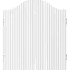 vidaXL Dartbord Kabinet Wit 56 x 12 x 63 cm Bewerkt hout