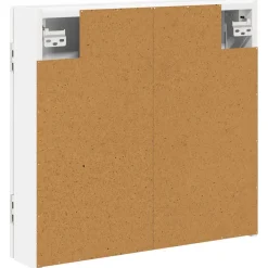 vidaXL Dartbord Kabinet Wit 56 x 12 x 53,5 cm Bewerkt hout