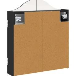 vidaXL Dartbord Kabinet Zwart 56 x 12 x 63 cm Bewerkt hout