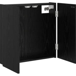vidaXL Dartbord Kabinet Zwart eiken 56 x 12 x 53,5 cm Bewerkt hout