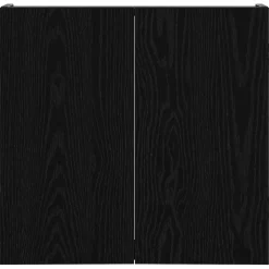 vidaXL Dartbord Kabinet Zwart eiken 56 x 12 x 53,5 cm Bewerkt hout