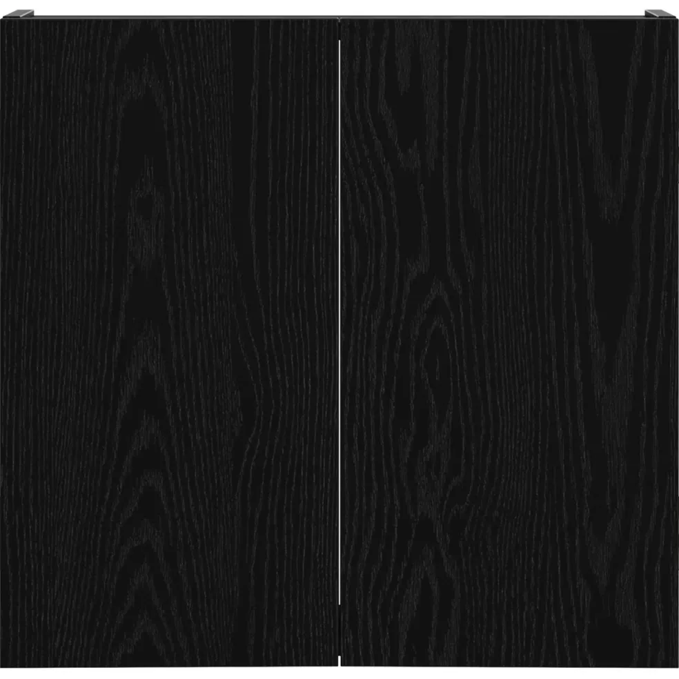 vidaXL Dartbord Kabinet Zwart eiken 56 x 12 x 53,5 cm Bewerkt hout