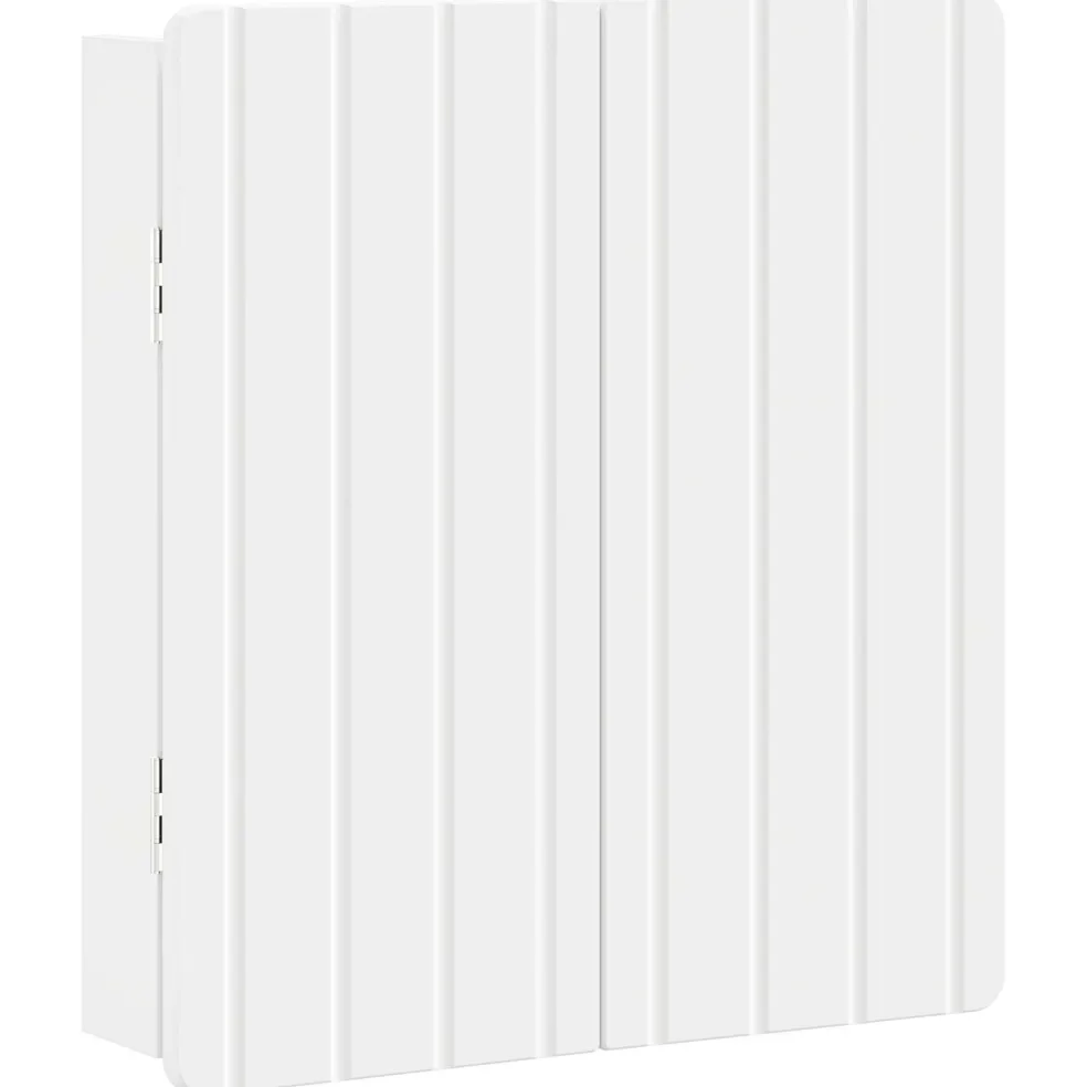 vidaXL Dartbord Kabinet ZWOLLE Wit 52,5 x 10,5 x 57,5 cm Bewerkt hout