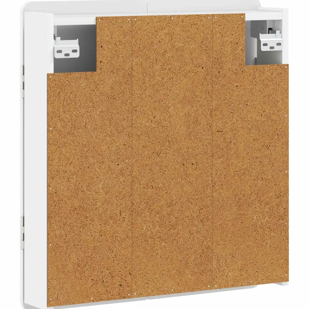 vidaXL Dartbord Kabinet ZWOLLE Wit 52,5 x 10,5 x 57,5 cm Bewerkt hout