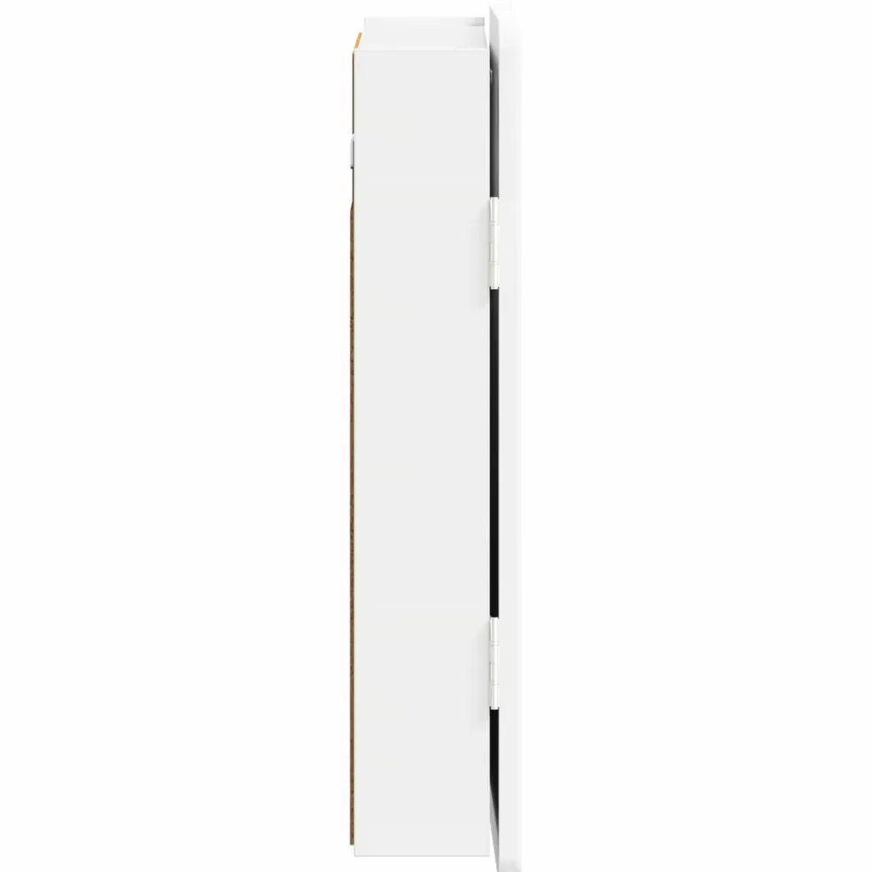 vidaXL Dartbord Kabinet ZWOLLE Wit 52,5 x 10,5 x 57,5 cm Bewerkt hout