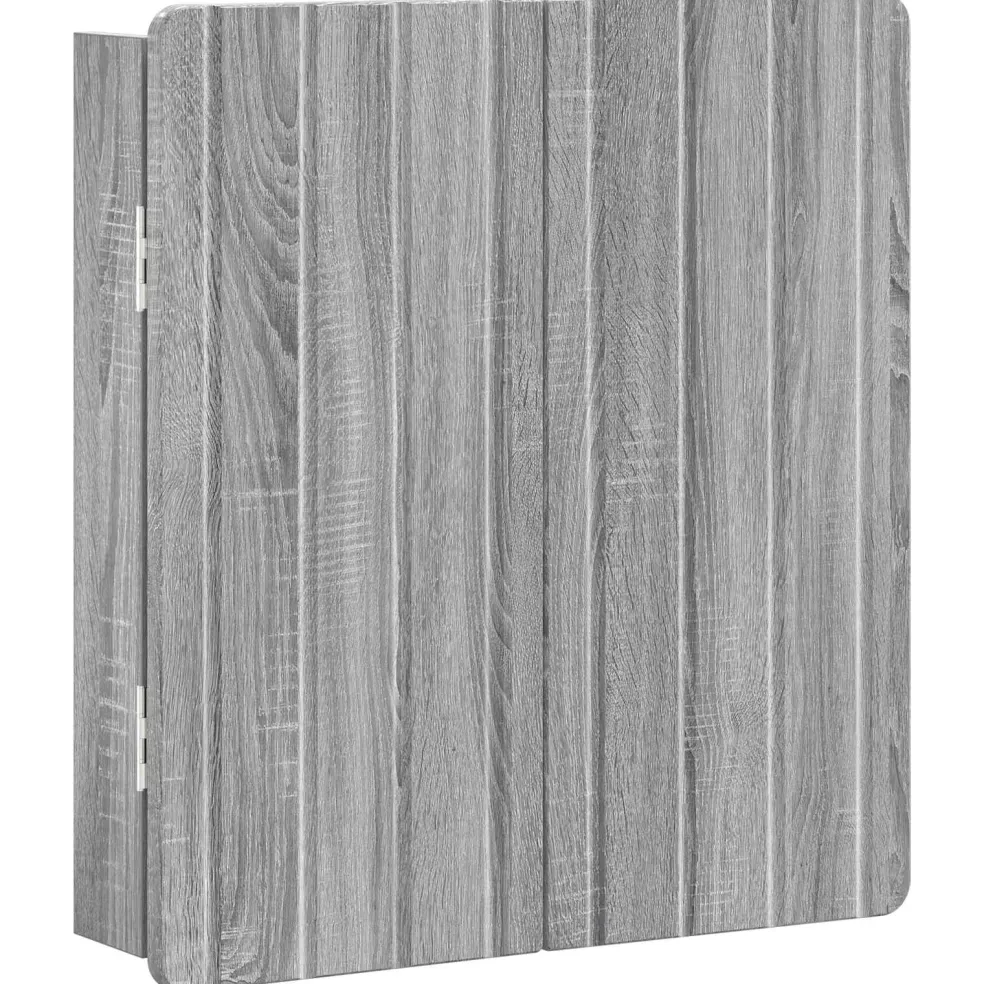 vidaXL Dartbord Kabinet ZWOLLE Grijs Sonoma 52,5 x 10,5 x 57,5 cm