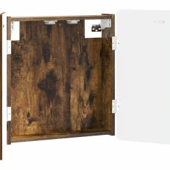 vidaXL Dartbord Kabinet ZWOLLE Gerookt eiken 52,5 x 10,5 x 57,5 cm