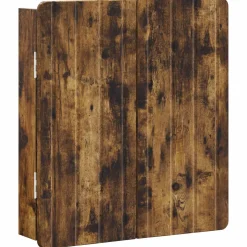 vidaXL Dartbord Kabinet ZWOLLE Gerookt eiken 52,5 x 10,5 x 57,5 cm