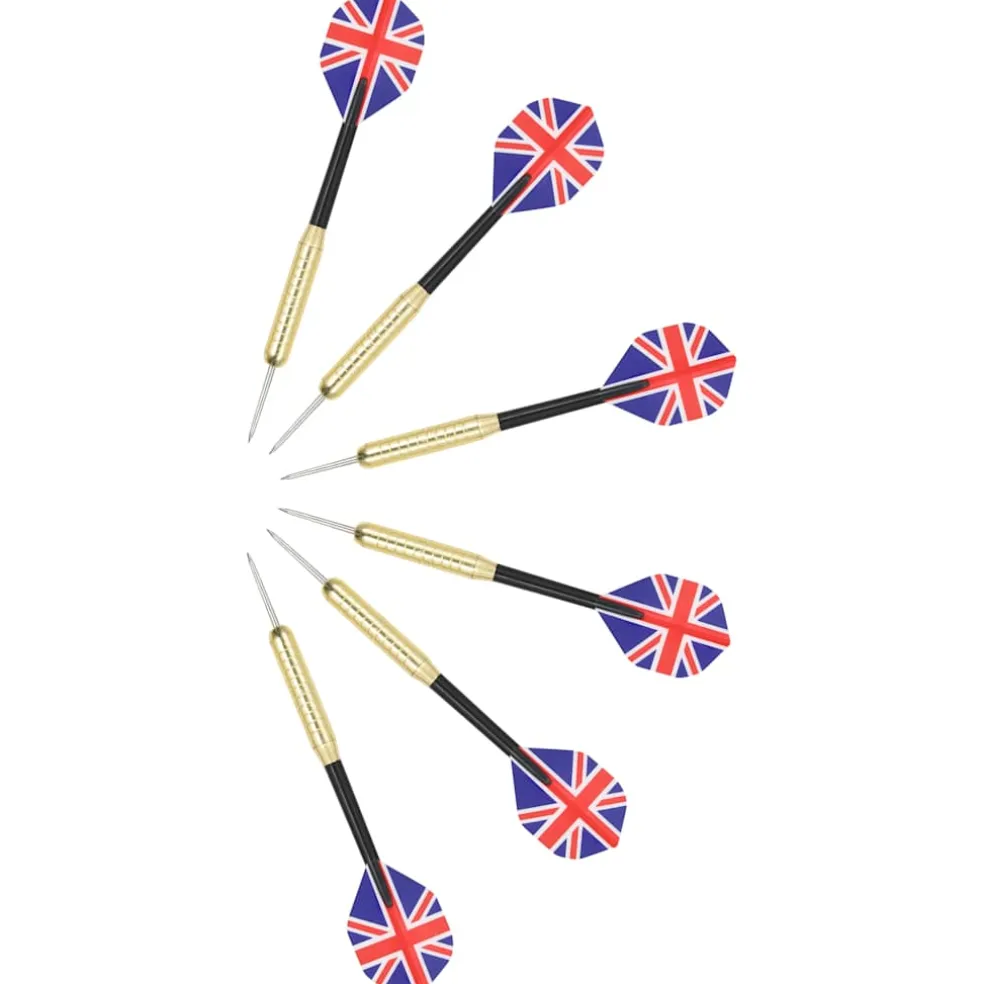 vidaXL Dartbord professioneel met 6 darts sisal