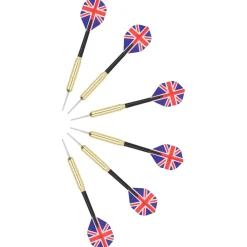 vidaXL Dartbord professioneel met kast en 6 darts sisal