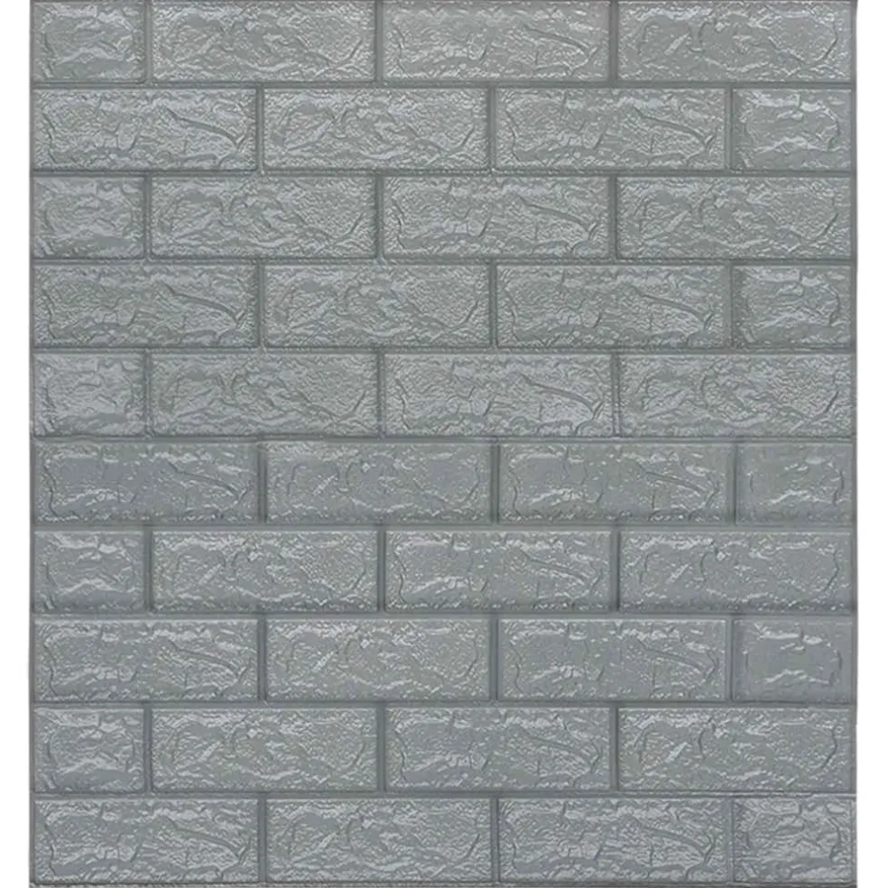 vidaXL 3D-behang zelfklevend 20 st bakstenen antracietkleurig