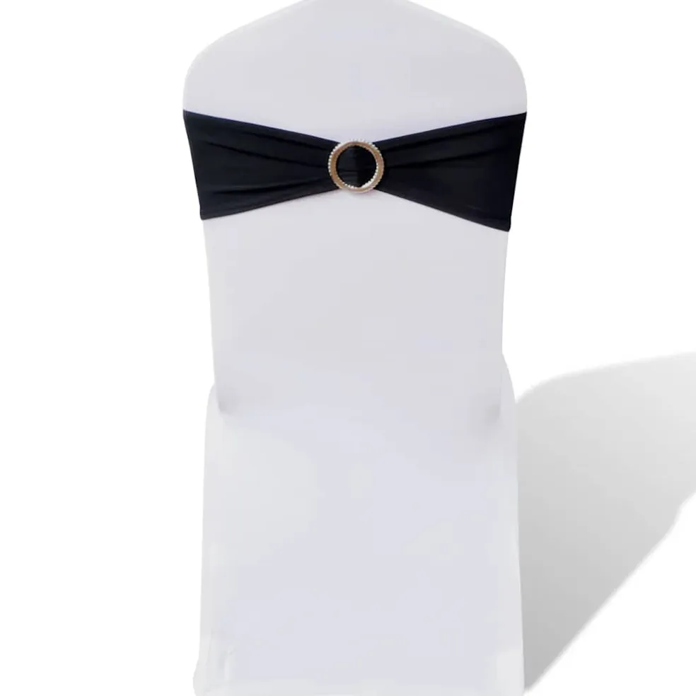 vidaXL Decoratief stoellint met een diamant 25 stuks (zwart)