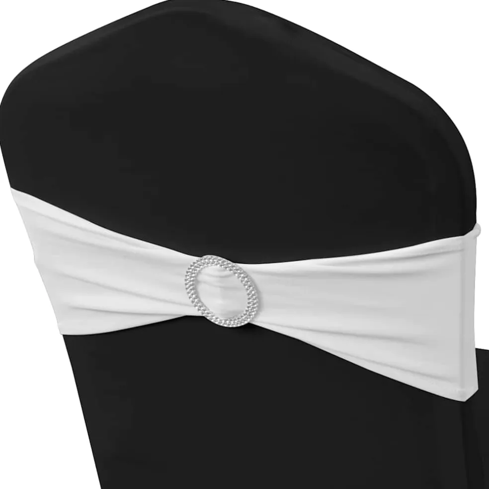 vidaXL Decoratief stoellint met een diamant 25 stuks (wit)