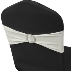 vidaXL Decoratief stoellint met een diamant 25 stuks (creme)