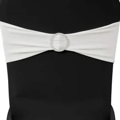 vidaXL Decoratief stoellint met een diamant 25 stuks (creme)