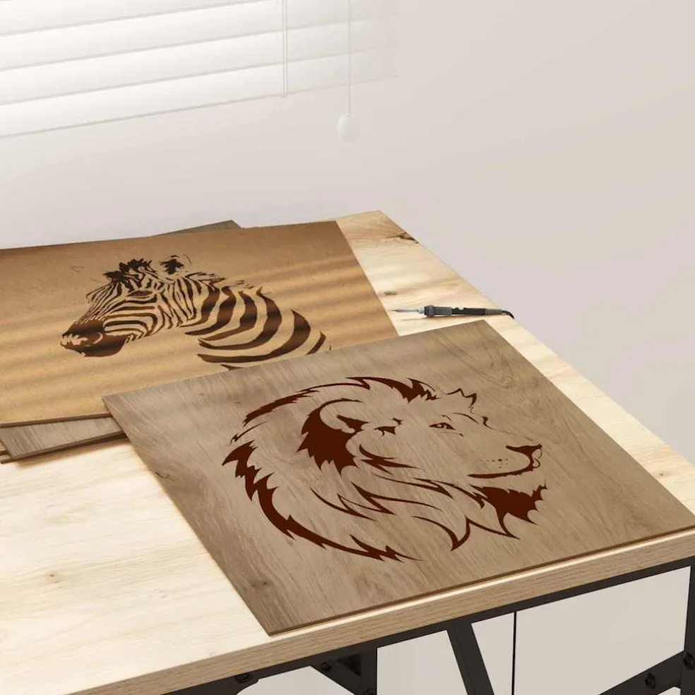 vidaXL Decorpanelen 50 st Artisan Eiken 30 x 30 x 0,27 cm Bewerkt hout