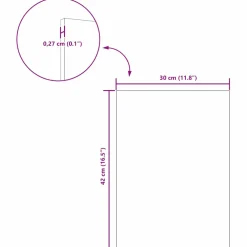 vidaXL Decorpanelen 50 st Artisanaal eiken 30 x 42 x 0,27 cm