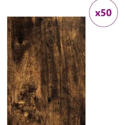 vidaXL Decorpanelen 50 st Gerookt eiken 30 x 42 x 0,27 cm Bewerkt hout
