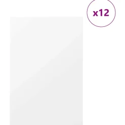 vidaXL Decorpanelen 12 st Wit 40 x 60 x 0,27 cm Bewerkt hout