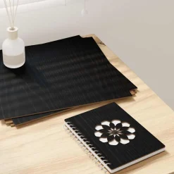 vidaXL Decorpanelen 12 st Zwart Eiken 30 x 30 x 0,27 cm Bewerkt hout