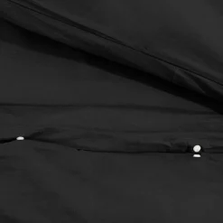 vidaXL Dekbedovertrekset lichtgewicht 140x200 cm microvezel zwart