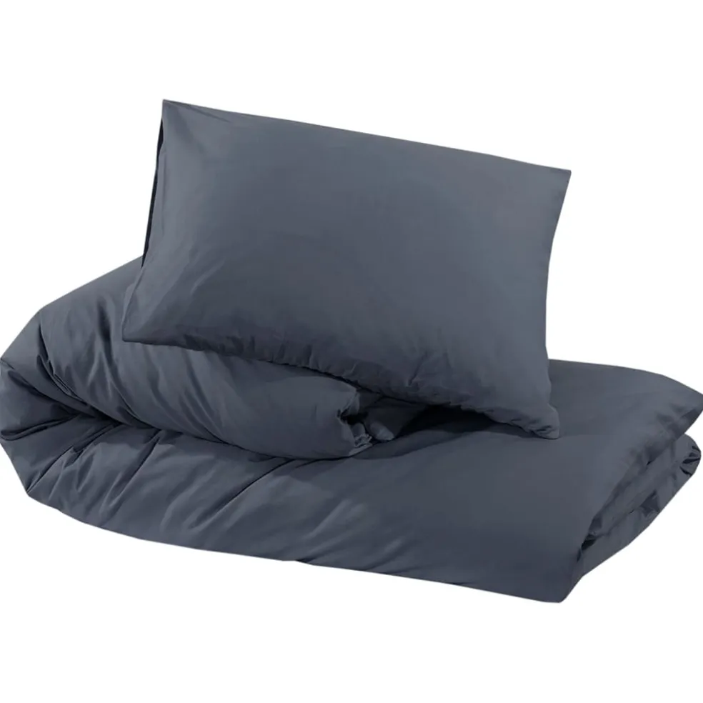 vidaXL Dekbedovertrekset lichtgewicht 140x200 cm microvezel antraciet