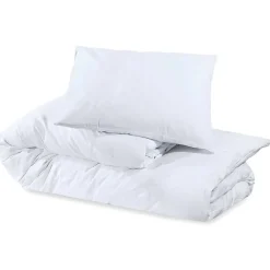 vidaXL Dekbedovertrekset lichtgewicht 140x200 cm microvezel wit