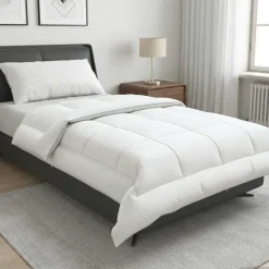 vidaXL Dekbed 137x200 cm 4 seizoenen 300 GSM Australisch Wol Wit