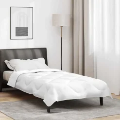 vidaXL Dekbed 200 x 135 x 4 cm Nee Polyester Wit Ademend