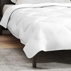 vidaXL Dekbed 200 x 135 x 4 cm Nee Polyester Wit Ademend