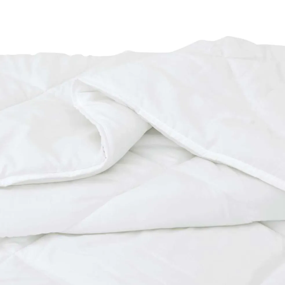vidaXL Dekbed 200 x 135 x 4 cm Nee Polyester Wit Ademend