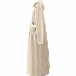 vidaXL Deken hoodie Beige M Fleece en Flanel