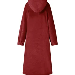 vidaXL Deken hoodie Bordeaux Rood S Flanel