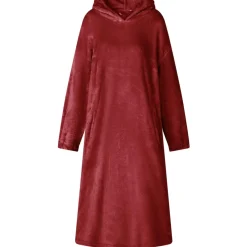 vidaXL Deken hoodie Bordeaux Rood S Flanel