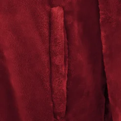 vidaXL Deken hoodie Bordeaux Rood S Flanel