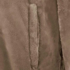 vidaXL Deken hoodie Camel S Flanel