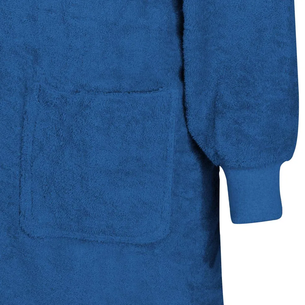 vidaXL Deken hoodie KINN Marineblauw L Katoen