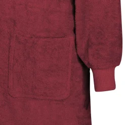 vidaXL Deken hoodie KINN Rood L Katoen