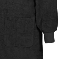 vidaXL Deken hoodie KINN Zwart L Katoen