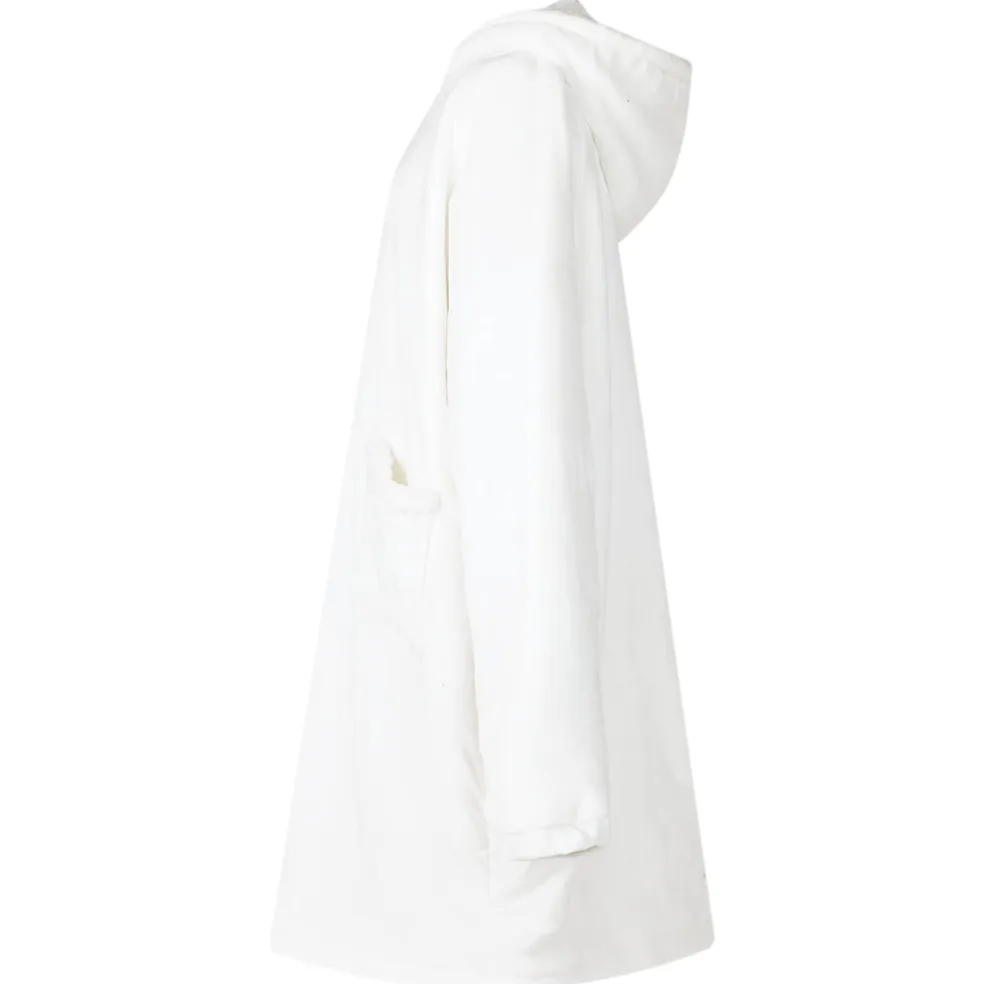 vidaXL Deken hoodie Wit M Fleece en Flanel