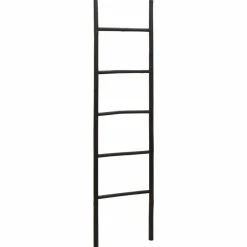 vidaXL Deken Ladder Zwart 50 x 190 cm Bamboe