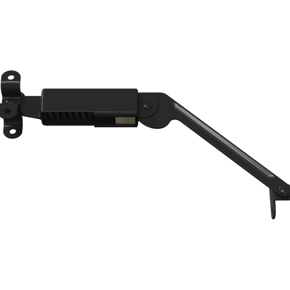 vidaXL Deksel ondersteunend scharnier 12 st Zwart 192 x 32 x 50 mm