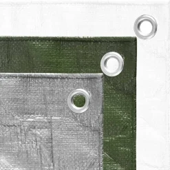 vidaXL Dekzeil 180 g/m² 2x3 m HDPE grijs