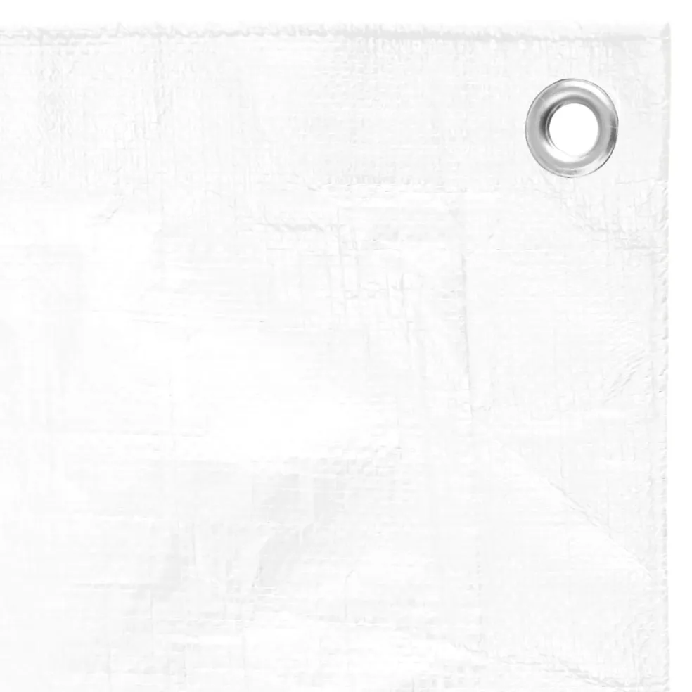 vidaXL Dekzeil 180 g/m² 2x3 m HDPE wit
