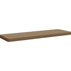vidaXL 1-delig Bankkussen VUGHT 100% Polyester Taupe 140 x 50 x 5 cm