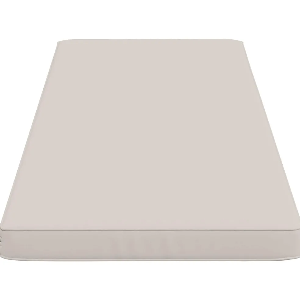 vidaXL 1-delig Bankkussen VUGHT 100% Polyester Wit 140 x 50 x 5 cm