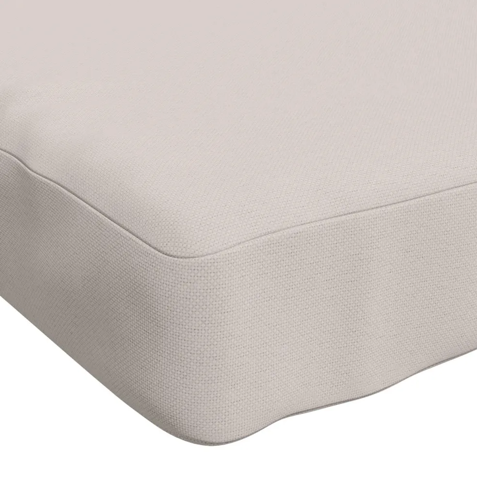 vidaXL 1-delig Bankkussen VUGHT 100% Polyester Wit 140 x 50 x 5 cm