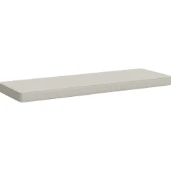 vidaXL 1-delig Bankkussen VUGHT 100% Polyester Wit 100 x 40 x 5 cm